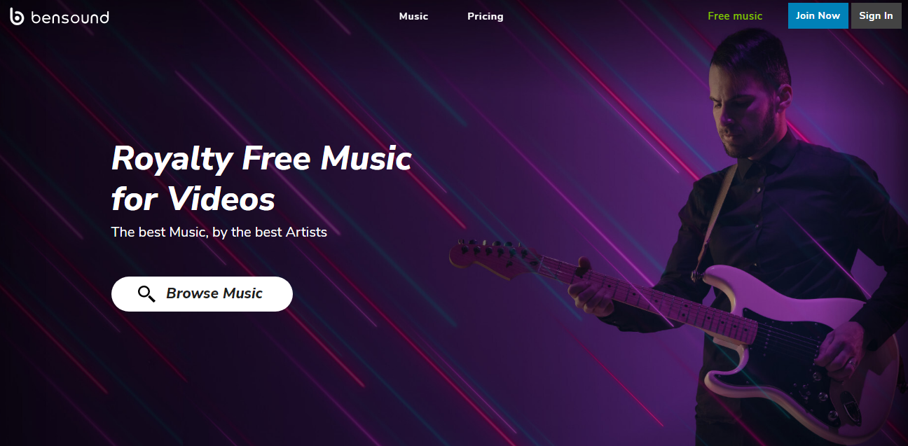 Bensound:免版权音乐(BGM)提供商