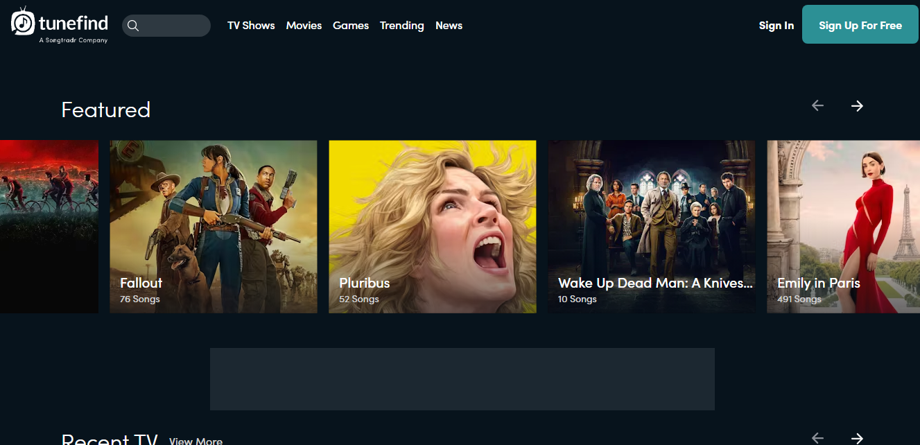 Tunefind – 影视 / 游戏配乐查询平台